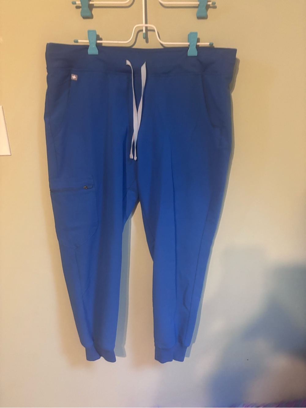 Figs Royal Blue Drawstring Jogger Pants